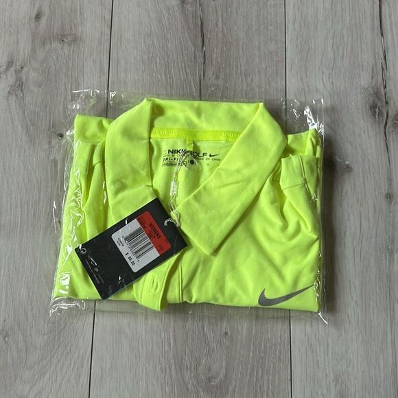 Nike Dri-FIT Victory Womens Golf Polo Light Lemon Color Large NWT in packaging - Picture 3 of 5